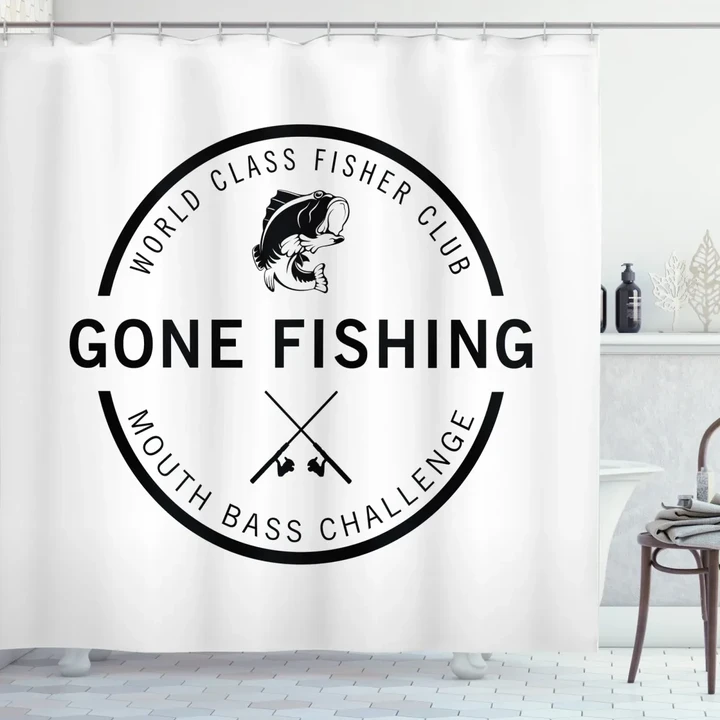 World Class Fisher Shower Curtain Shower Curtain
