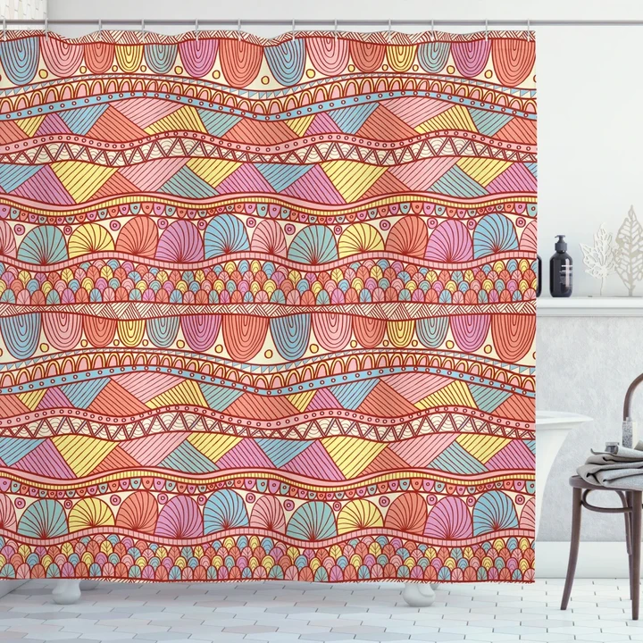 Colorful Art Shower Curtain Shower Curtain