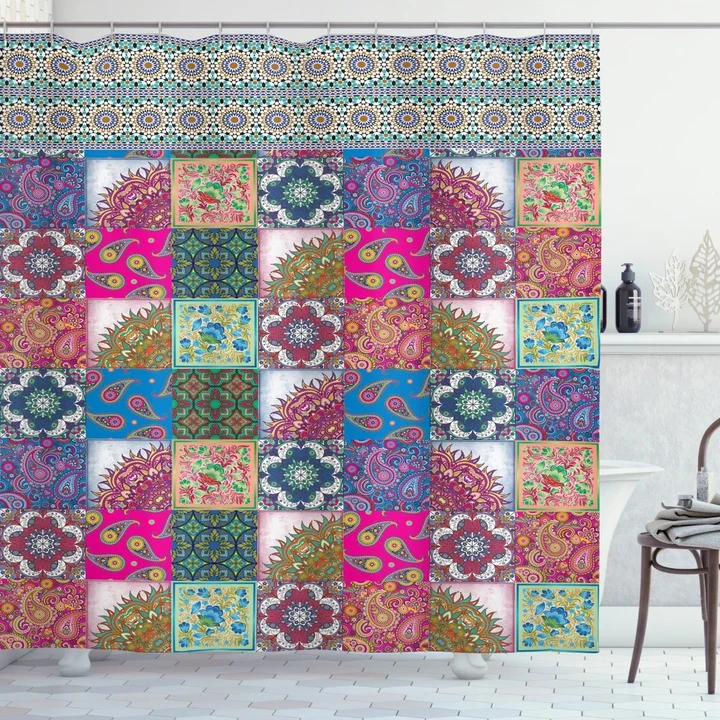 Middle Eastern Paisleys Shower Curtain Shower Curtain