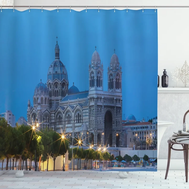 Late Afternoon Building Shower Curtain Shower Curtain