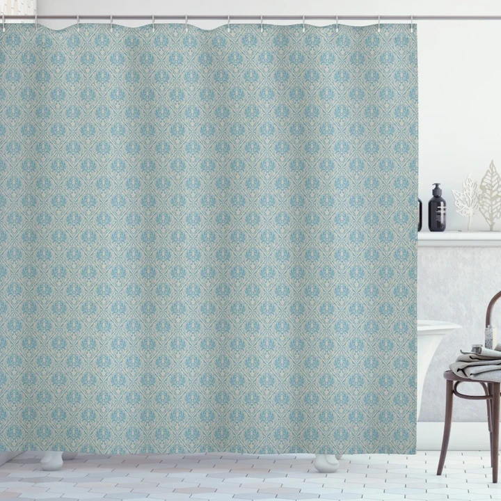Vintage Scroll Shower Curtain Shower Curtain