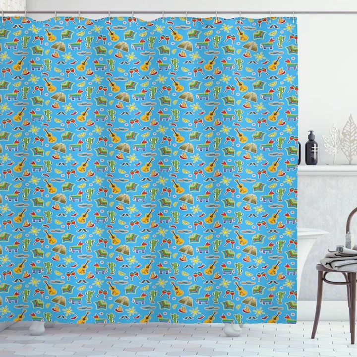 Traditional Culture Pattern Shower Curtain Shower Curtain