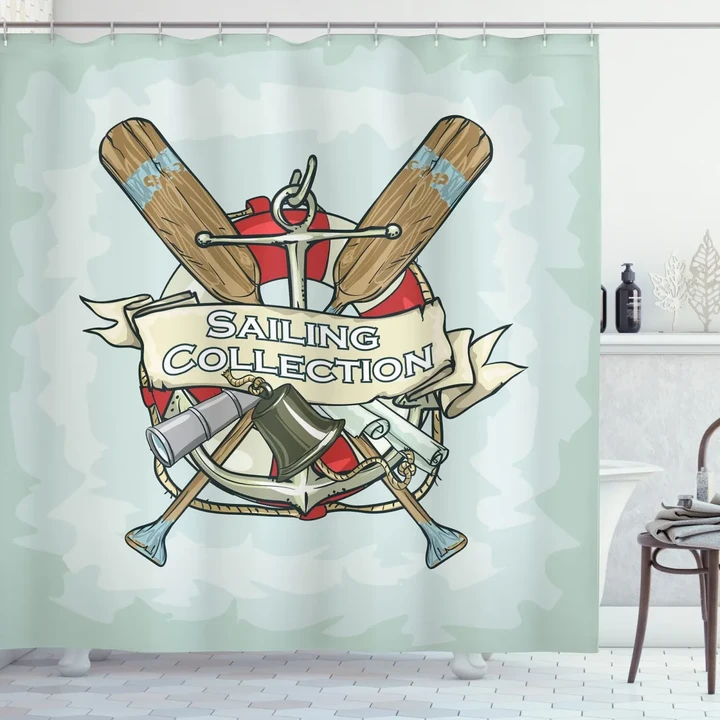 Yacht Club Antiques Shower Curtain Shower Curtain