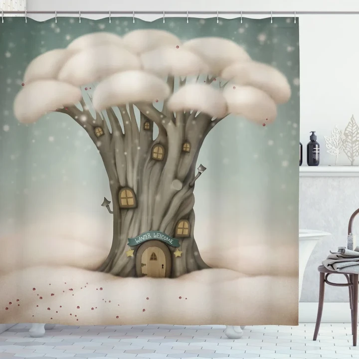 Tree In The Sky Fantasy Shower Curtain Shower Curtain