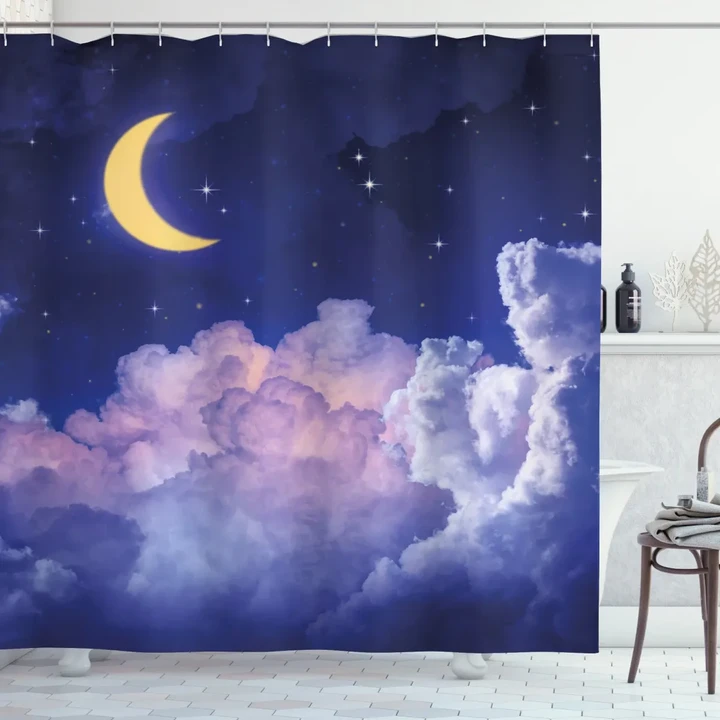 Stars In The Night Cosmic Shower Curtain Shower Curtain