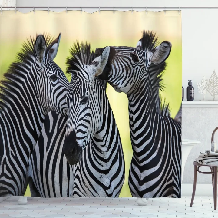 Zebras Wild Nature Shower Curtain Shower Curtain