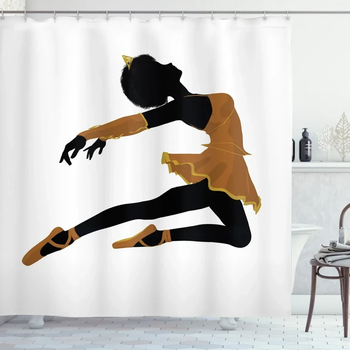 Ballerina Tutu Pointe Shower Curtain Shower Curtain