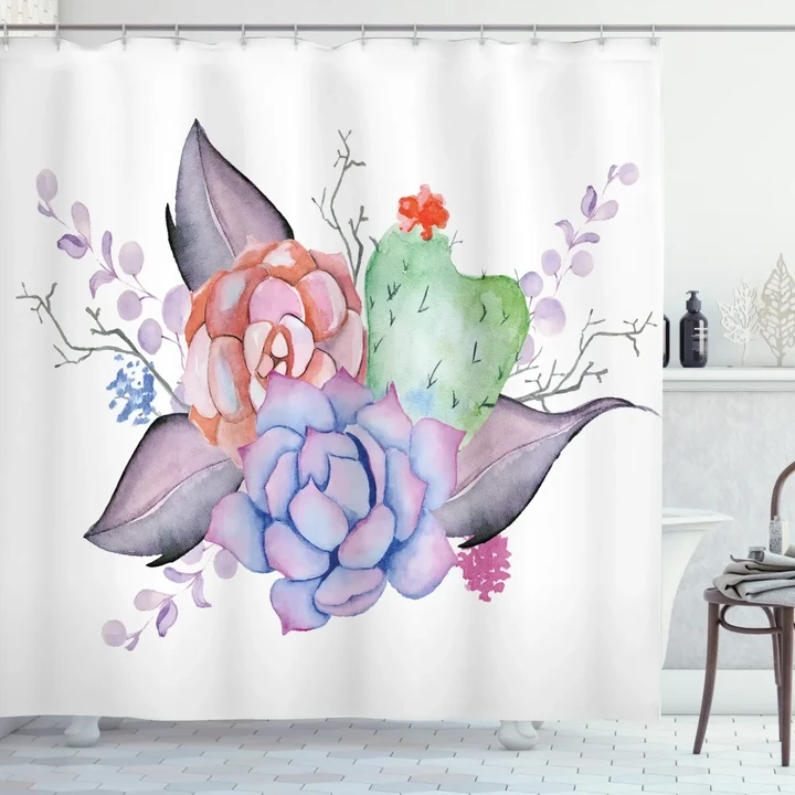 Romantic Summer Blossoms Shower Curtain Shower Curtain