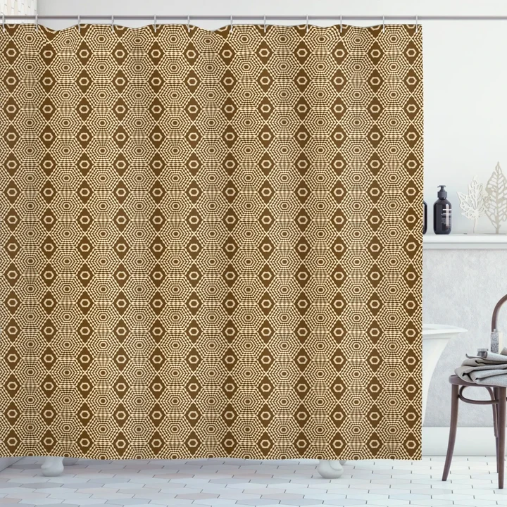 Classic Geometric Shapes Shower Curtain Shower Curtain