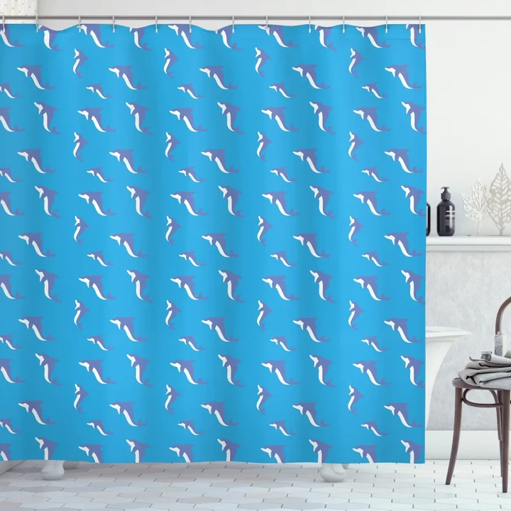 Repetitive Irregular Fish Shower Curtain Shower Curtain