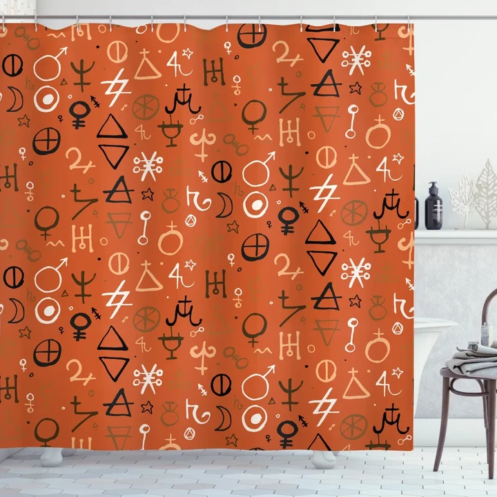 Western Aztec Forms Shower Curtain Shower Curtain