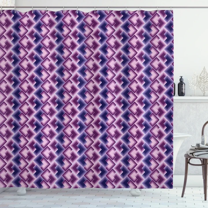 Trippy Tiles Ombre Shower Curtain Shower Curtain