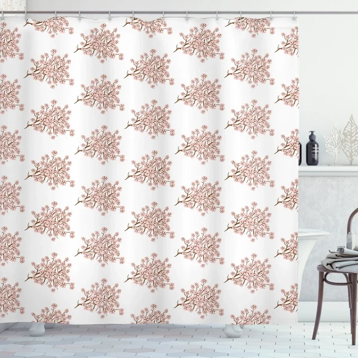 Branches Of Cherry Shower Curtain Shower Curtain