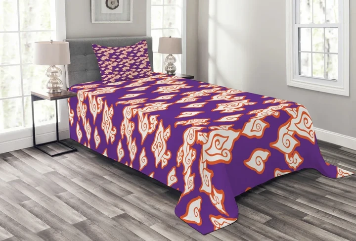 Indonesian Batik Hippie Printed Bedspread Set Home Decor