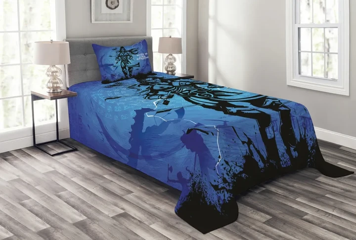 Quiver And Arrows Pattern Printed Bedspread Set Home Decor
