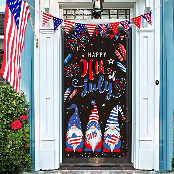 4th Of July Patriotic Decoration Independence Day Door Cover Home Decor