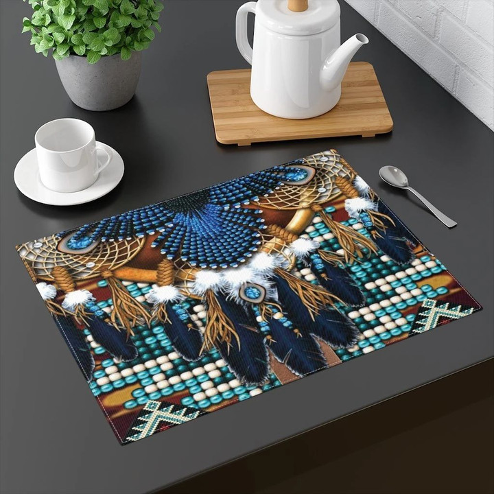 Tribal Great Sky Dancer Owl Printed Placemat Table Mat
