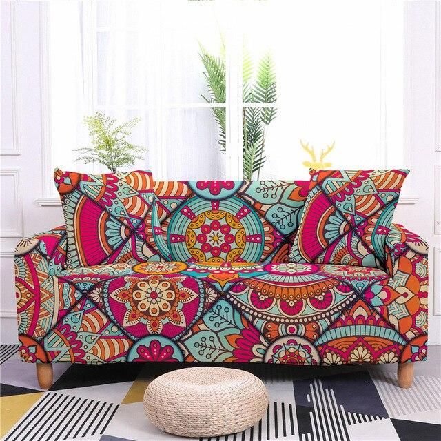 Impressive Style Mandala Floral Pattern Sofa Cover