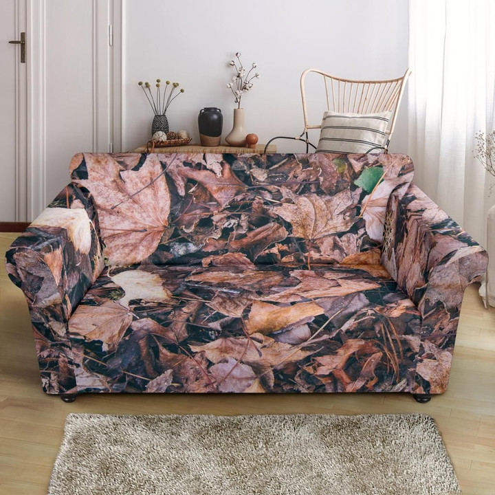 Camouflage Realistic Tree Lively Leave Pattern Sofa Cover