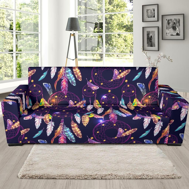 Feather Dream Catcher Vintage Sofa Cover