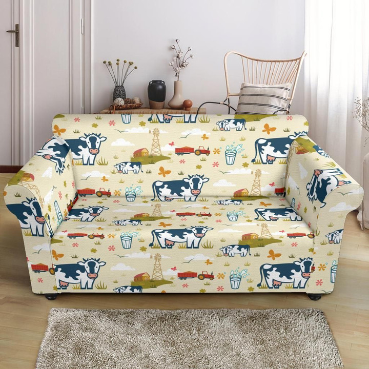 Cow Farm Design Animal Pattern Sofa Cover