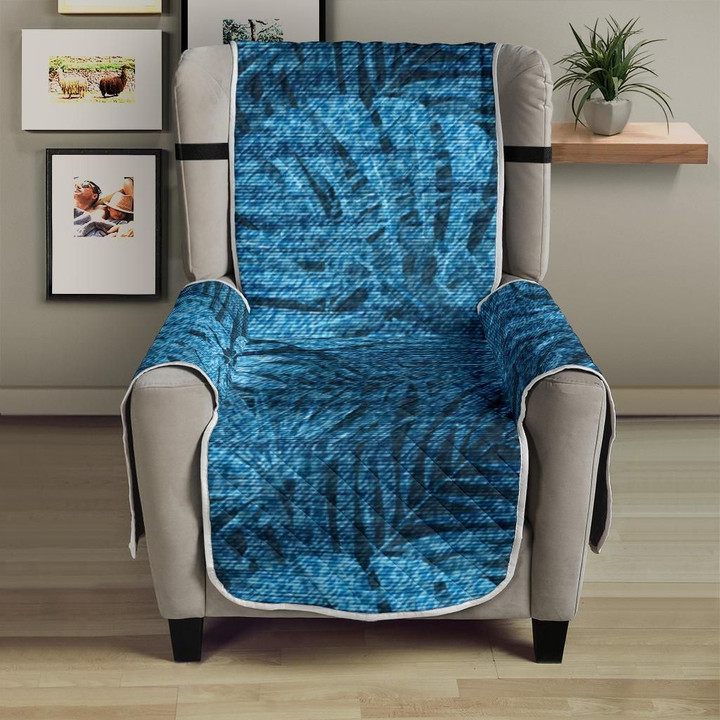 Blue Jean Tropical Forest Pattern Sofa Couch Protector Cover