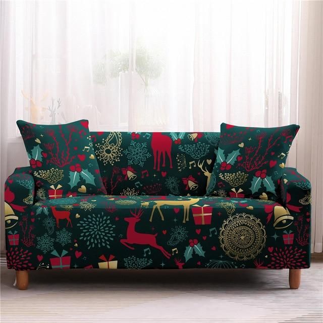 Christmas Day Cute Things Dark Theme Sofa Cover