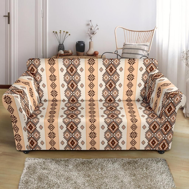 Native Classic Brown Design Pattern Sofa Cover