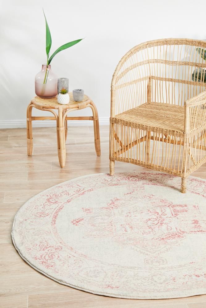 Avenue Collection Rose Round Rug Home Decor