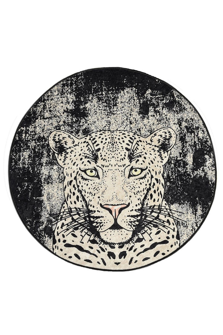 Tiger Colorful Background Round Rug Home Decor