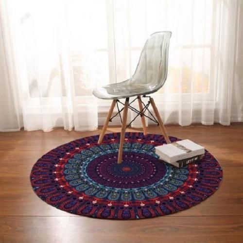 Bohemian Mandala Unique Design Round Rug Home Decor