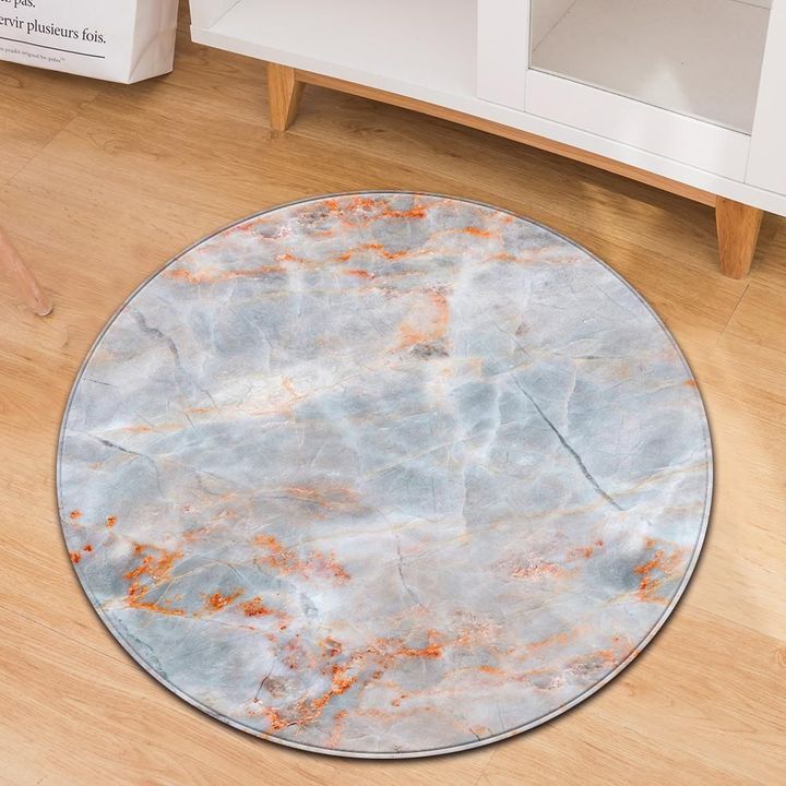 Galaxy Marble Pattern Round Rug Home Decor
