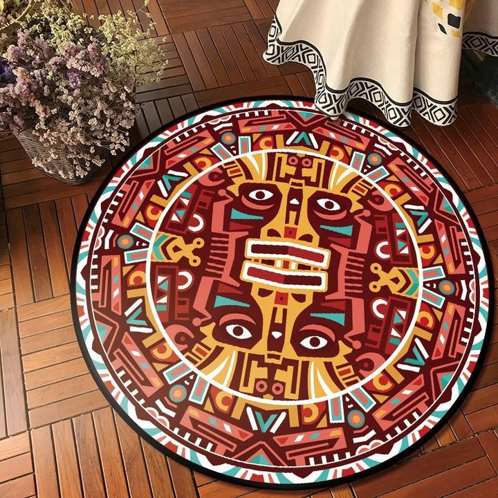 Bright Color Traditional Beauty Round Rug Home Decor