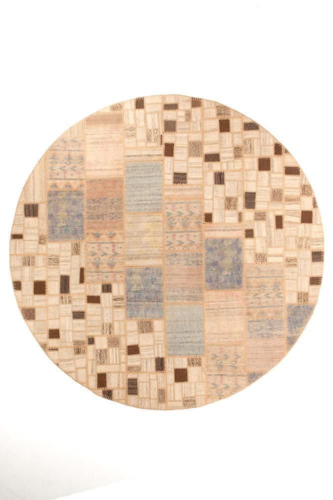 Nice Persian Hand Knotted Kilim Round Rug Home Decor
