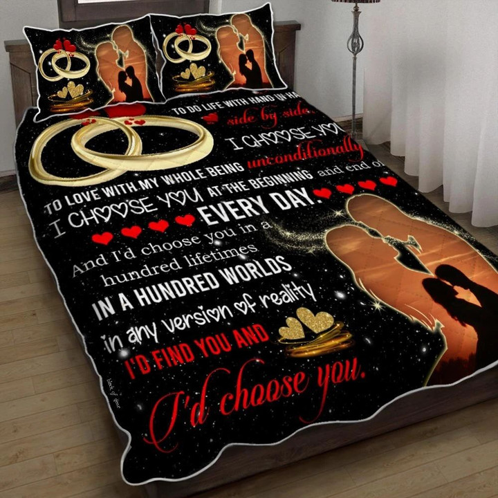 I’d Choose You In A Hundred Lifetimes 3d Printed Quilt Set Home Decoration