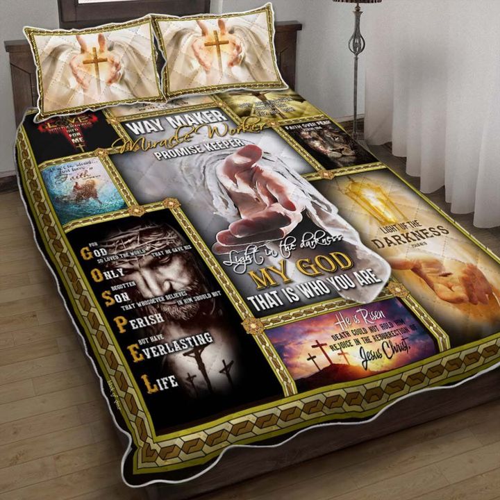 Light In The Darkness My God That Is Who You Are 3d Printed Quilt Set Home Decoration