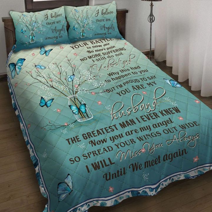 Angel Husband Butterfly 3d Printed Quilt Set Home Decoration