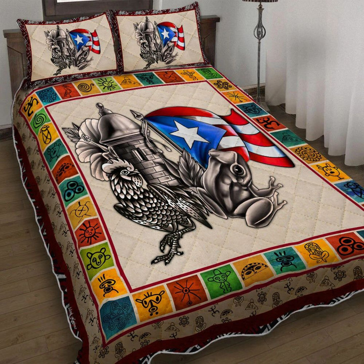 Puerto Rico 3d Printed Quilt Set Home Decoration