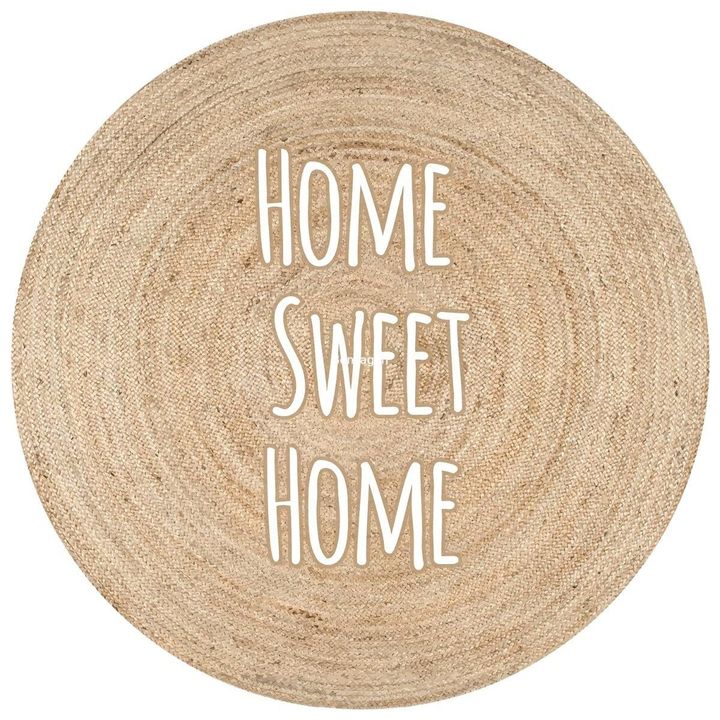 Home Sweet Home Round Rug Home Decor