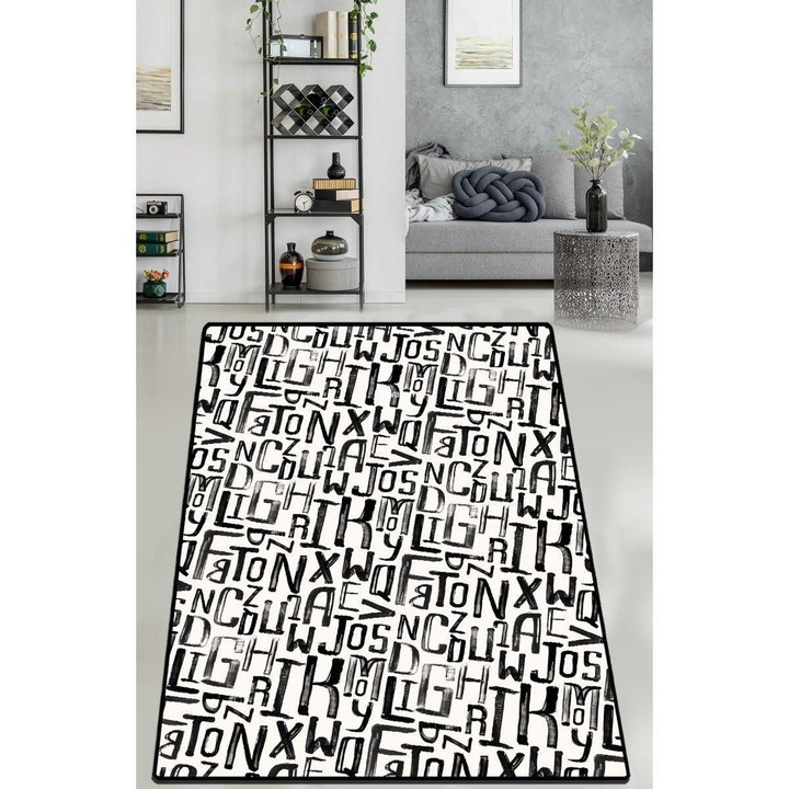 Classic Style Letter Area Rug Floor Mat Home Decor