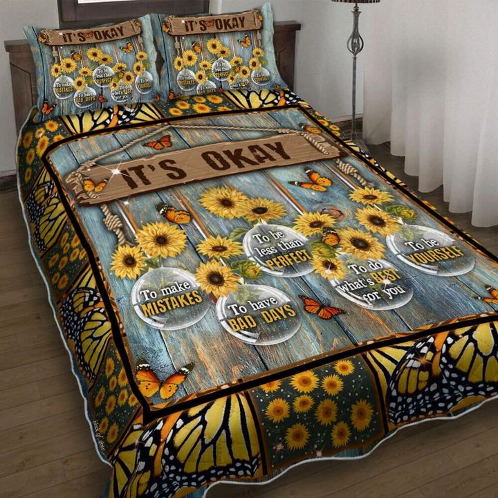 Beautiful Happy Sunflower 3d Printed Quilt Set Home Decoration