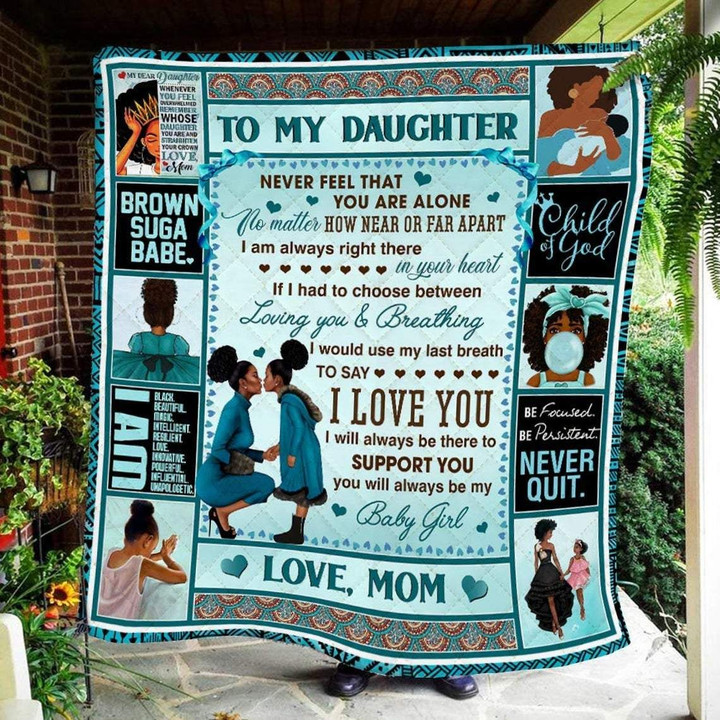 To My Daughter And Little Girl Sherpa Fleece Blanket