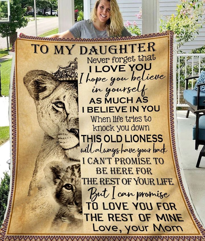 Lion King Gift For Daughter I Believe In You Sherpa Fleece Blanket