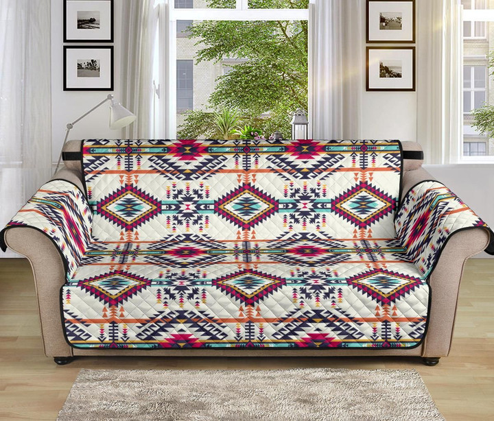 Indian Navajo Art Themed Design Pattern Sofa Couch Protector Cover