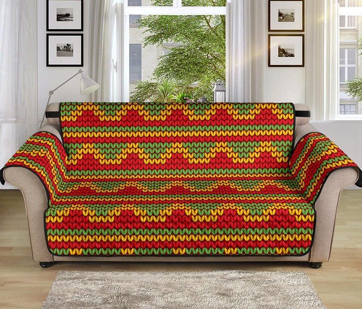 Rasta Reggae Color Pattern Sofa Couch Protector Cover