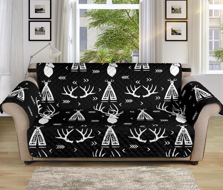 Deer Native Indian Pattern Sofa Couch Protector Cover