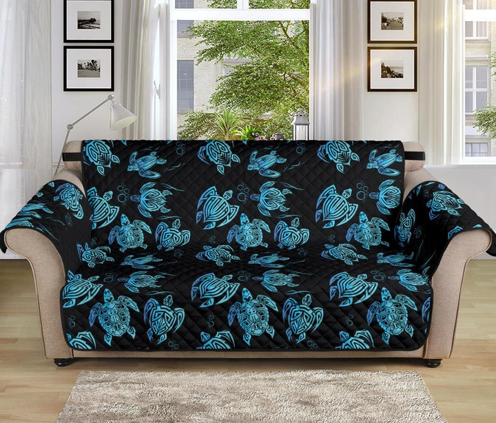 Tribal Turtle Polynesian Pattern Sofa Couch Protector Cover