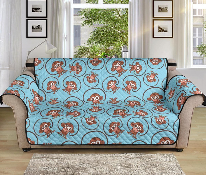 Monkey Cute Summer Pattern Sofa Couch Protector Cover