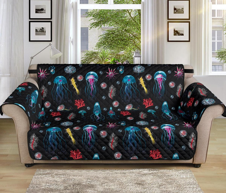 Jellyfish Underwater Pattern Sofa Couch Protector Cover