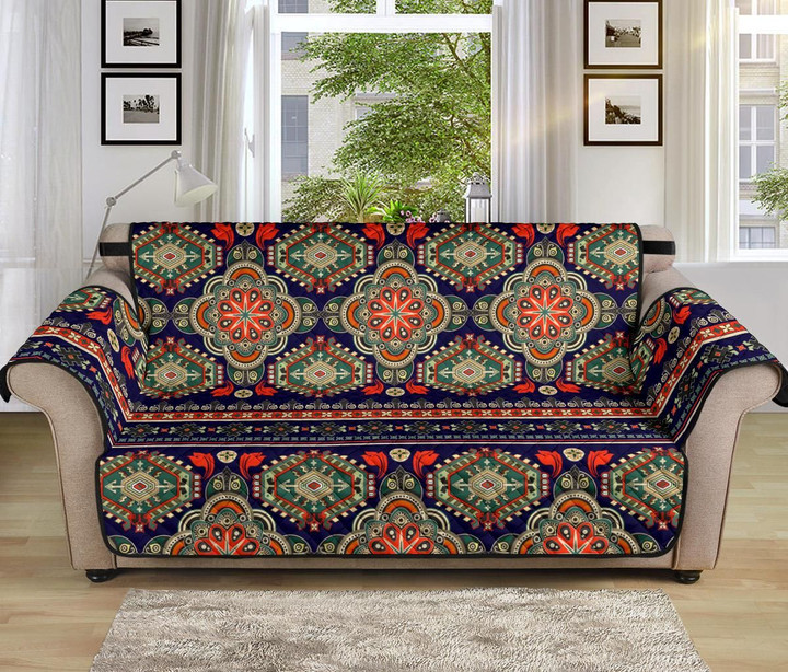 Ethnic Geometric Pattern Sofa Couch Protector Cover